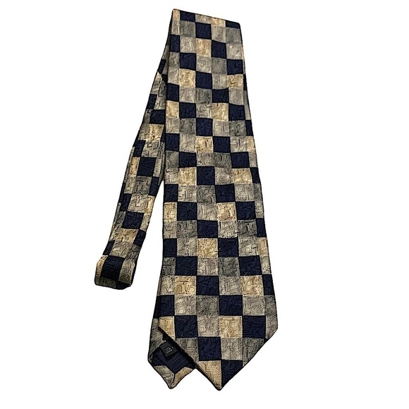 ERMENEGILDO Zegna Geometric Print Silk Tie - Picture 3 of 7